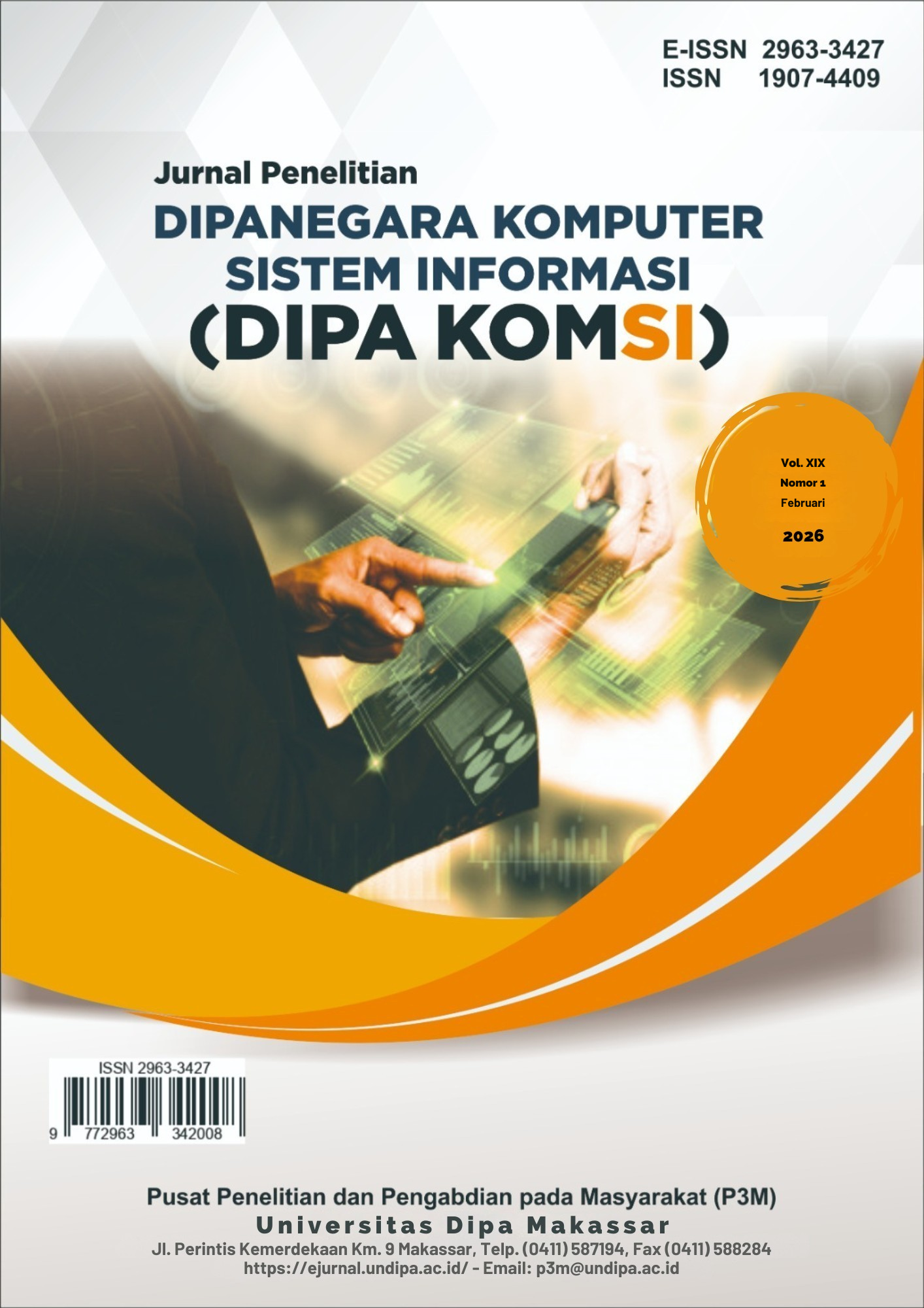 					View Vol. 19 No. 1 (2026): Jurnal Dipanegara Komputer Sistem Informasi (DIPAKOMSI)
				